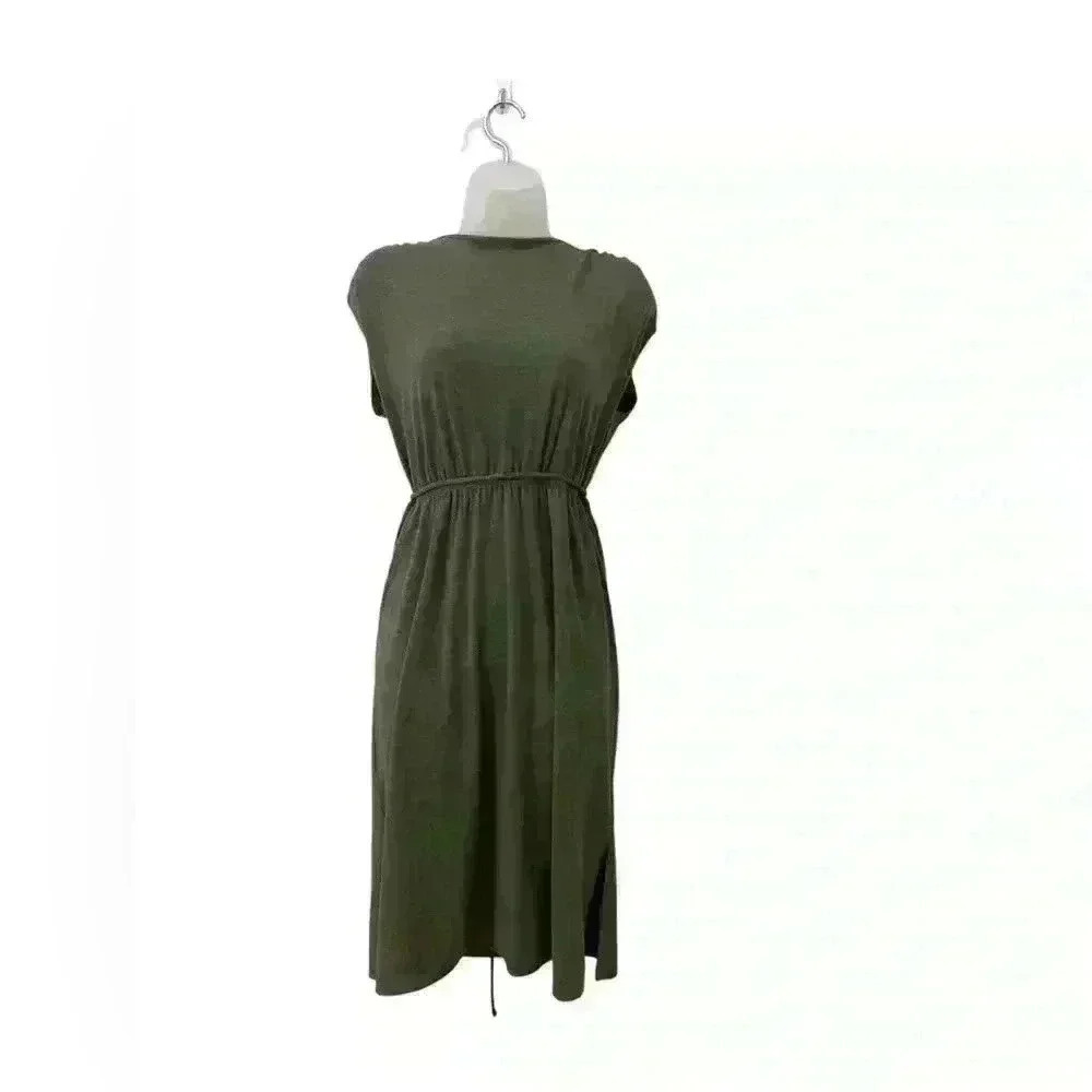 LOFT Knit Green Blend Dress Size XS Petite